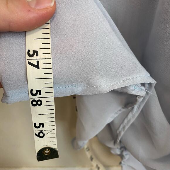 Jenny Yoo Women's Dress Formal Wedding Evening Bridesmaid Light Blue Size 4 - Picture 9 of 10